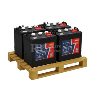 Pack 4 bateras VT CNFL-06105 | 6 Voltios 225 Amperios